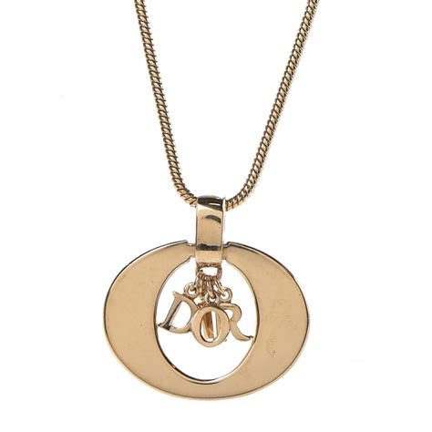 dior logo necklace price|Dior logo necklace gold.